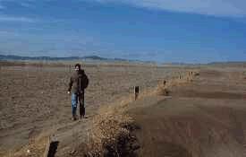 Wind erosion reduces the land's ability to produce crops.